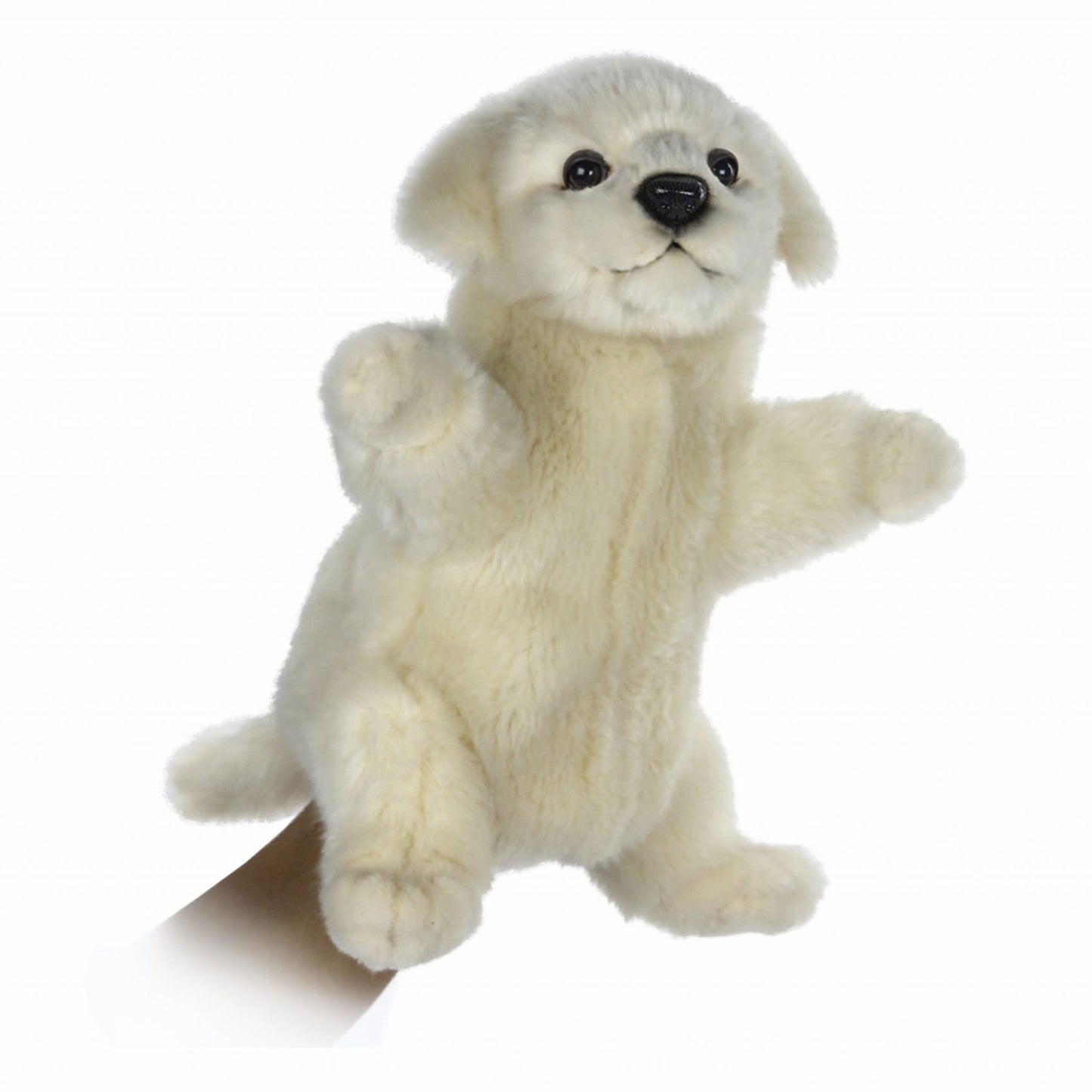 Puppy White Puppet 11 in. (7338)