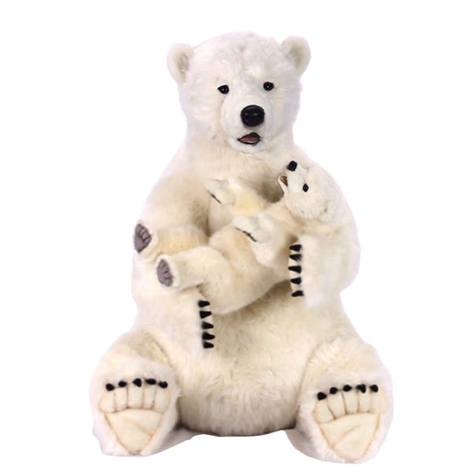 Hansatronics Mechanical Talking and Singing Polar Mama With Baby 30in (0603)