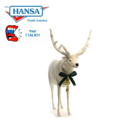 Hansatronics Mechanical White Deer Talking and Singing (0525)