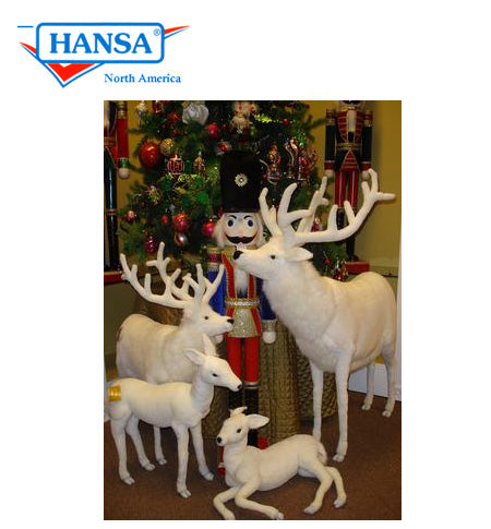Hansatronics Mechanical White Deer 60 in. Tall (0297)