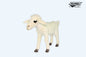 Goat Kid White 21 in. (4784-s)