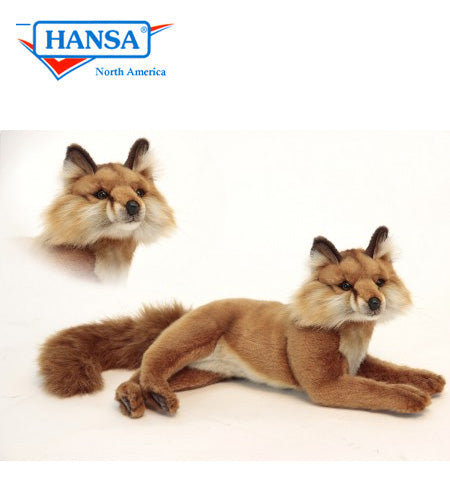 Hansa Red Fox Laying 15 in. (6087)