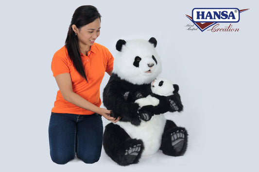 Hansatronics Panda Mama Rocking Cub 32" L (0575)