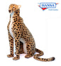 Cheetah, Life Size Jacquard Sitting 44 in. (6543)