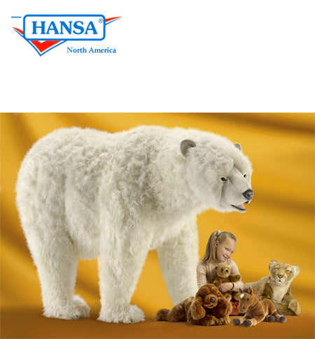 Hansatronics Mechanical Polar Bear Lifesize Walking (0192)